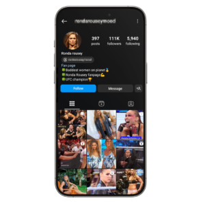 111k UFC & MMA Instagram Account for Sale