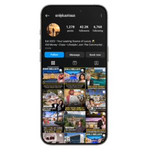 40k Luxury and Real Estate Instagram Account for Sale